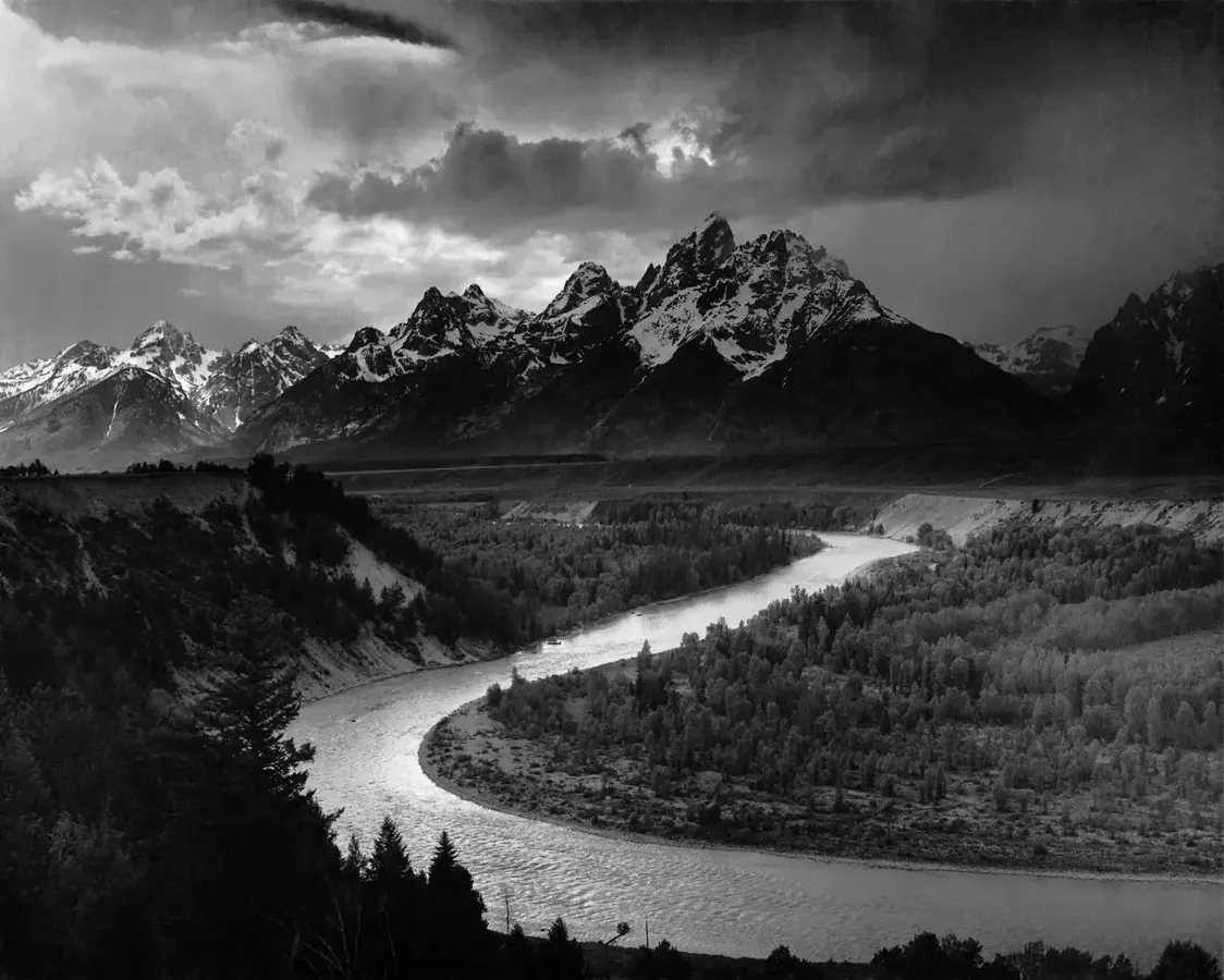 Grand Teton mountain range in Grand Teton National Park, Wyoming